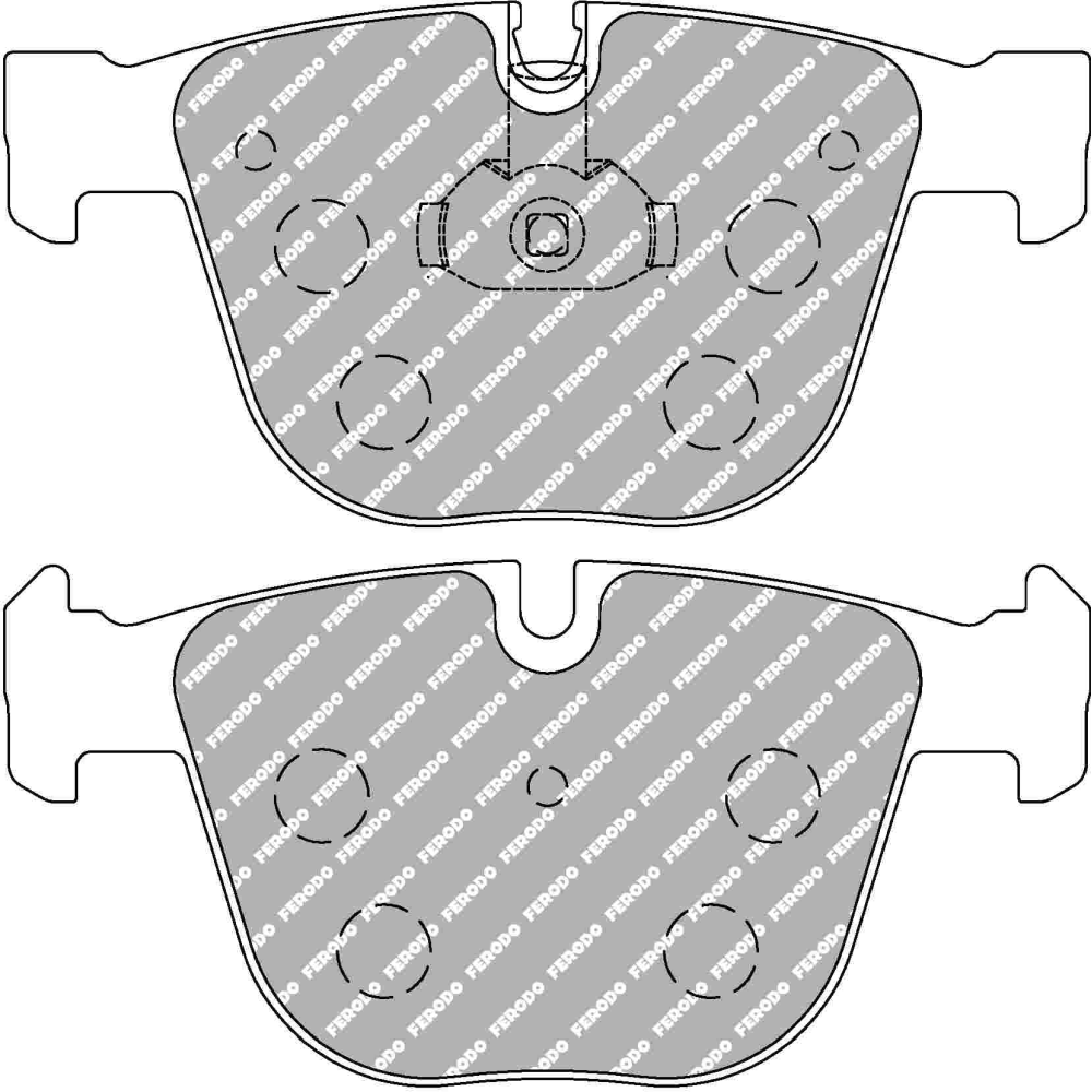 Ferodo DS2500 FCP1672H Bremsbelagsatz BMW M3 E90 E92 E92 Hinterachse